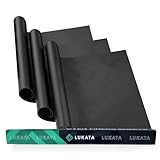 Lukata Hoja de Revestimiento de Horno (Paquete de 3) - Protectores de Horno Resistentes antiadherentes Reutilizables Grandes de 50x40 cm para la Parte Inferior de los hornos