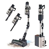Cecotec Aspiradora Escoba Sin Cable Conga Rockstar 5500 Hurricane Station Flex, MAX 220 AW, 700 W, Base de Autovaciado, hasta 90min de Autonomía, Cepillo antienredos, Tubo Flexible y Ciclón Paralelo