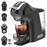 19Bar 5en1 Máquina de Café Espresso Multicápsulas para Nespresso/Dolce Gusto/La*vazza MODO MIO y Cápsulas de Café Molido/ESE (Negro)