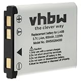 vhbw 1x batería Compatible con Pentax Optio M30, M40, T30, V10, W30, V15, L30, L40 cámara (500 mAh, 3,6 V, Li-Ion) - Reemplaza D-Li108, D-Li63