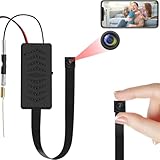 TANGMI Mini Cámaras Espías, 2.4G y 5G WiFi Micro Camara Espia Oculta de 1080P HD, Mini Camara Espia Interior para Seguridad en el Hogar con Advertencia de Detección de Aplicaciones y Movimiento