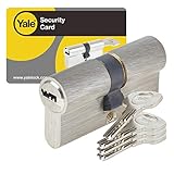 Yale Security DB 30X50 NI Yale YC1000+ -Cilindro de Cerradura Desmontable (30 x 50 mm, 6 pasadores, Exterior, Interior, Puerta de Entrada, 4 Llaves Reversibles, niquelado, níquel, 30 x 50