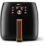 Philips Premium Airfryer XXL - 7.3L, Freidora sin Aceite, Smart Sensing, Tec Rapid Air y Fat Removal, NutriU (HD9860/90)