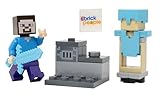 LEGO Minecraft: Minifigura de Steve con horno y armadura de diamante