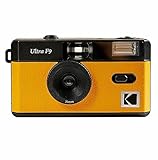 Kodak Ultra F9 - Cámara de cámara de película de 35 mm, Estilo Retro, sin Enfoque, Reutilizable, integrada en Flash, fácil de Usar (Amarillo kodak)