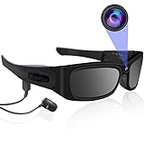 ZGSZ Cámara de Gafas de Sol, Cámara Deportiva Bluetooth HD 1080P cámara de Gafas Compatible con Actividades en Interiores/Exteriores, Grabación de Video y Toma de Fotos Continúa Trabajando 2 Horas