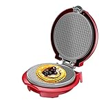 AMYZ Electric Waffle Cone Maker,Home Made Waffle Cone Roller,Non-Stick Belgian Waffle Maker,Egg Rolls Nonstick Dessert Baking Pan,Household Kitchen Baking Tool with The Egg Roll Mold (Color:Red)