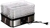 Melchioni Family | Deshidratador de Alimentos Digital BABELE PLUS, para Frutas, Verduras, Carne, Hierbas Aromáticas, Temporizador 48 Horas, 5 Estantes Regulables y Apilables, Temperatura 40-70°, 250 W