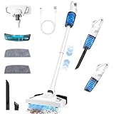 Anluomafuy Aspiradora sin Cable con Mopa, Mopping Aspiradora sin Cable y Fregona 2 en 1, Aspirador Escoba sin Cable y Fregasuelos, Aspirador Inalámbrico para Suelo/Alfombra/Pelos de Animales