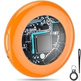 Air Tag Smart Tracker, Localizador de Objetos Funciona con Find My App (Solo iOS), rastreador Bluetooth y localizador de artículos con Sonido, rastreador de Equipaje, rastreador de Llaves, Naranja