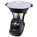 MasterPro Q3570 Robot de Cocina Multifunción, Capacidad 1,75L, Selección Grado, 6 Velocidades, Programable, Jarra Apta Lavavajillas 1200W 220-240v Foodies, 1200 W, Acero, Claro