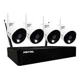 Night Owl Sistema de seguridad inteligente de 1080p con 4 cámaras IP IP Wi-Fi HD de 1080p alimentadas por CA con visión nocturna y disco duro de 1 TB (ampliable hasta un total de 10 dispositivos