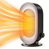 Wholede Calefactor Bajo Consumo 1800W - Calefactor Baño Eléctrico Portátil con Oscilación Automática, Calefacción 3S, Calefaccion Electrica Bajo Consumo Portatil para Hogar y Oficinas