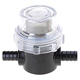 Yeselino Filtro de agua de tubo giratorio, filtro de agua para caravanas, entrada y salida Npsm con filtro de acero inoxidable de malla 50, repuesto para caravanas