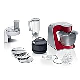 Bosch - Robot de cocina, Serie 4, MUM 5, 1000 W, Rojo, MUM58720