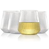 Hotder 355ML/12.5oz*4 Vasos de Plástico Irrompibles para Vino, Reutilizables 100% Tritan sin BPA, Aptos para Lavavajillas, Vasos de Camping engrosados para Vino Tinto/Blanco/Cóctel