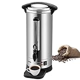 VEVOR Urna de Café Comercial de Acero Inoxidable para 110 Tazas urna para cafetera 1500W 220V Cafetera Eléctrica Urna Para Preparación Rápida Urna de Agua Caliente con Cable de Corriente Desmontable
