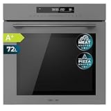 Cecotec Horno Integrable 60cm Bolero Hexa SM406000 Glass Grey A+. 2900W, 72L, 12 Funciones, Piedra para Pizzas, Steam Assist, Steam EasyClean, Modo Eco y Defrost, Electronic Timer