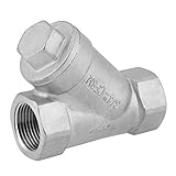 Válvula coladora tipo Y, 3/4 pulgadas DN20 PT válvula de tubo tipo Y filtro colador conector de tubería para aceite de agua gas
