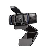 Logitech C920s HD Pro Webcam, Full HD 1080p/30fps, Video-Llamadas, Audio Nítido, Corrección de Iluminación Automática, PC/Mac/Portátil/Tablet/XBox, Funcionan con Teams, Google Meet, Zoom