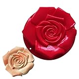 Joyeee Molde Rosa Flor de la torta de cumpleaños de silicona molde de la hornada Pan Tipo 7