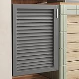 Puerta Vaiven, Puerta De Batientes De Salón Madera Maciza Puerta Persiana Media Cintura Bisagras Puerta Vaiven De Cierre Automático, InstalacióN FáCilPuerta(Black,40 * 70cm/15.7 * 27.5in)