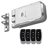 Nivian Cerrojo Invisible Electrónico Inalámbrico – Cerradura Antivandálica por Radiofrecuencia con Mandos a Distancia, Doble Motor, Apertura y cierre desde Interior y Exterior (Sin App)