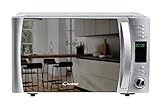 Candy CookinApp CMXG25GDSS, Microondas con grill, 25L, Digital, App simply-Fi, 5 niveles potencia, 40 programas automáticos, Plato giratorio 31,5cm, Express Cooking, 900W/1000W, Puerta espejo