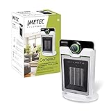 Imetec Eco Ceramic Compact, Calefactor con Tecnologia Eco Ceramica para un Bajo Consumo, 2200 W, 3 Niveles de Temperatura, Compacto y Silencioso, Filtro de Polvo, Sistema de Seguridad