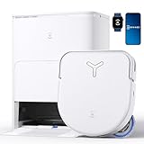 ECOVACS DEEBOT X5 Omni Aspiradora Robot con estación Todo en uno, 12800 Pa, ZeroTangle, fregado de Bordes Adaptable TruEdge™, fregado con Agua Caliente a 70 ℃