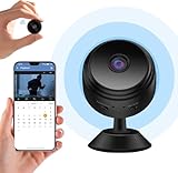 Mini Cámara Espía wifi 1080P HD invisible camara vigilancia wifi interio/Exterior,con detección de movimiento y visión nocturna,Cámara con Grabación,interio/Exterior App Inalámbrico Alerta (S)