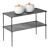 ASTOTSELL Paquete de 2 organizadores de estantes de cocina para gabinete, organizador de armario expandible y apilable, estante de almacenamiento para baño, cocina, cuarto de lavado