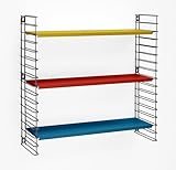 Estantería de pared modular y atemporal Tomado, de metal, blanca, 70x21x68 cm