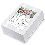 Bolsa al vacío de alimentos de 100 bolsas, 20 x 30 cm, bolsas al vacío, sin BPA, aprobado LFGB, para conservación de alimentos, cocción y cocción al vacío