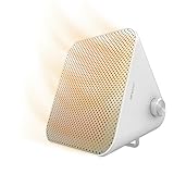 Cecotec Calefactor Cerámico de Sobremesa ReadyWarm 1500 Max Ceramic Design White, 1500 W, Termostato Regulable y 3 Modos de Funcionamiento, Área de Cobertura de 15 m2