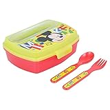 Stor Mickey Mouse - Sandwichera con Cubiertos, Multicolor, 16 x 13 cm