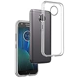 REY Funda Carcasa Gel Transparente para Motorola Moto G5S Plus / G5 S Plus, Ultra Fina 0,33mm, Silicona TPU de Alta Resistencia y Flexibilidad