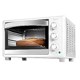 Cecotec Horno de sobremesa Bake&Toast 2300 White, 23 L, 1500 W, 3 modos de calor, Temporizador 60min, Temperatura regulable hasta 230ºC, Bandeja recogemigas.