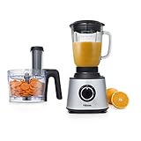 Tristar MX-4823 Robot de cocina con batidora y picadora, 1.5 litros de capacidad, 600 W de potencia, Plata