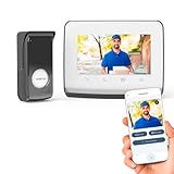 somfy 1871229 - Videoportero V350 Connect | Intercomunicador conectado | Pantalla de 7 pulgadas | Visión nocturna | Gestión remota de visitas a través de la app Protect | Controla hasta 5 equipos
