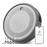 LEFANT Robot Aspirador M310, 4500 Pa, Robot Aspirador con navegación precisa de Distancia, 150 mins, Filtro HEPA, aspiradora Robot WiFi, Ideal para Pelo de Animales, alfombras, Suelos Duros