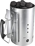 GFTIME Arrancador de Chimenea con Mango Termoplástico para Weber 7416, Arrancador Rápido para Asar a la Parrilla, Columna de Quemado de Encendedor de Carbón 30cm H & 19CM Dia, para Weber Accesorios