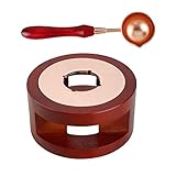 XLKJ Calentador de Cera de Lacre, Horno de Fusión, Herramienta de Sello Con Cuchara, Kits Para Artesanía y Sello de Cera