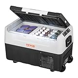 VEVOR Nevera Eléctrica Portátil de 35 L Nevera Portátil para Coche 12/24 V CC 100-240 V CA Nevera de Una Zona para Coche 0,6 kW.h -20 °C a 10 °C Congelador Ajustable para Camión Barco Camping