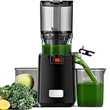 LINKChef Fruta Entera Extractor de Zumos y Verduras, 130mm Calibrey 1,8L Licuadora Prensado en Frio, 250W Extractor de Jugo Juicer Machine, Función de Masticación Inversa, Fácil de instalar y limpiar