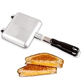 Tostadora de Sándwiches ICO, Sandwichera de Camping Anti-adherente, Tostadora de Queso a la Parrilla para la Cocina o al Fuego