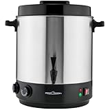 ProfiCook® 2en1 máquina para hervir y bebidas calientes | depósito de 32L | función mantener caliente | 2100W | 30°C - 100°C | hervidor de acero inoxidable | con grifo de vaciado | PC EKA 1283