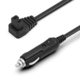 Hafiuege 5m 12V/24V Cable de Nevera Coche, para Nevera de Coche Nevera Compresor Alpicool, Dometic, Setpower, Waeco CF CDF, ARB, ICECO, Cable de Extensión de Conector de Mechero, Negro con Indicador