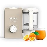 BEABA, Babycook Express, Robot Bebé de Cocina 4 en 1, cocción Express 15 min, mezcla a medida, cocción al vapor suave y saludable, descongelación, textura homogénea, capacidad 1250 ml, arcilla