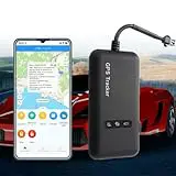 Winnes Localizador GPS para Coche automóvil con aplicación de ubicación en Tiempo Real/GPRS/SMS Rastreador GPS para Camiones Antirrobo Impermeable Geofencing Vehículo Plataforma Gratuita (GT02A)